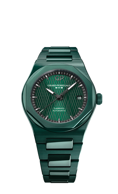 Girard-Perregaux LAUREATO 38 MM GREEN CERAMIC ASTON MARTIN EDITION LAUREATO 38 MM GREEN CERAMIC ASTON MARTIN EDITION