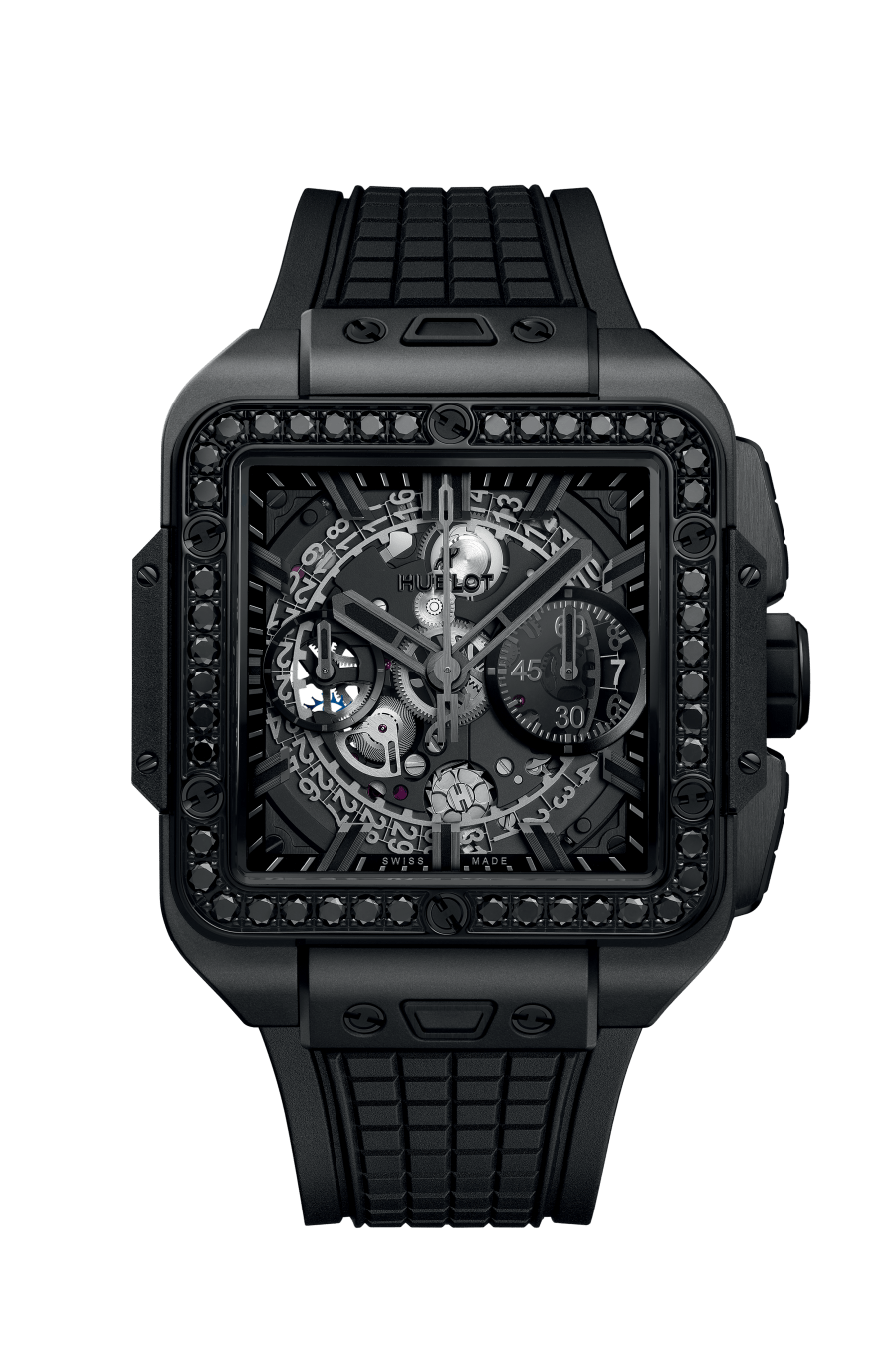 HUBLOT SQUARE BANG UNICO ALL BLACK DIAMONDS SQUARE BANG UNICO ALL BLACK DIAMONDS