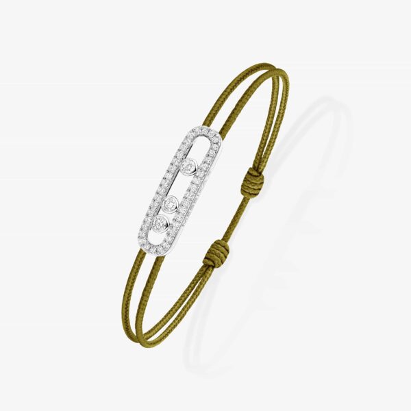 Khaki Cord Pavé Bracelet